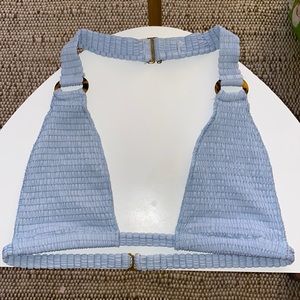 Montce Blue Bikini Top Size Large